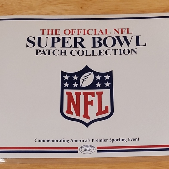 Willabee & Ward Official Super Bowl NFL Shield Patch Stat Card Collection Page - Picture 1 of 2